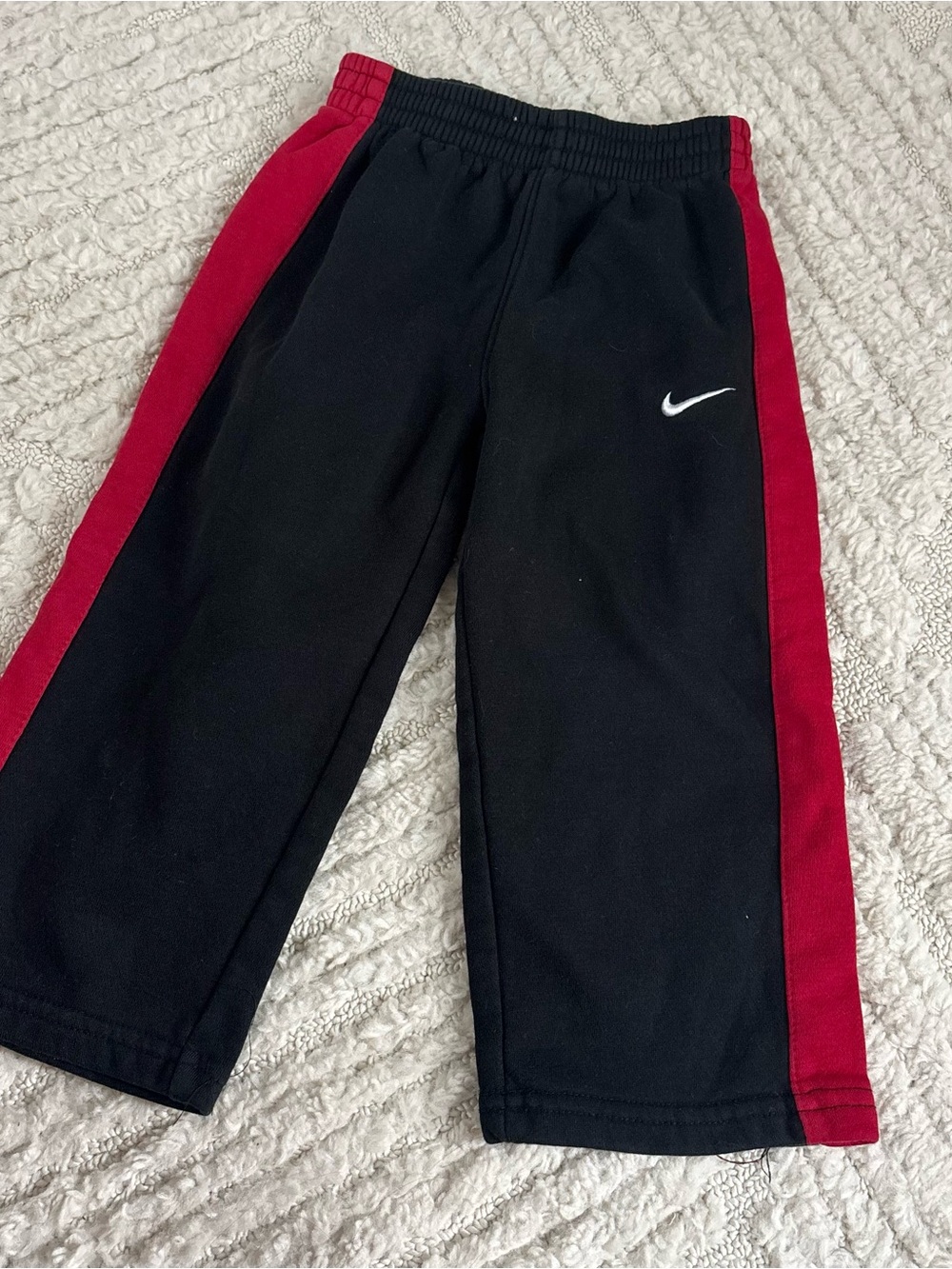 Nike Kids Black and Red Athletic Pants